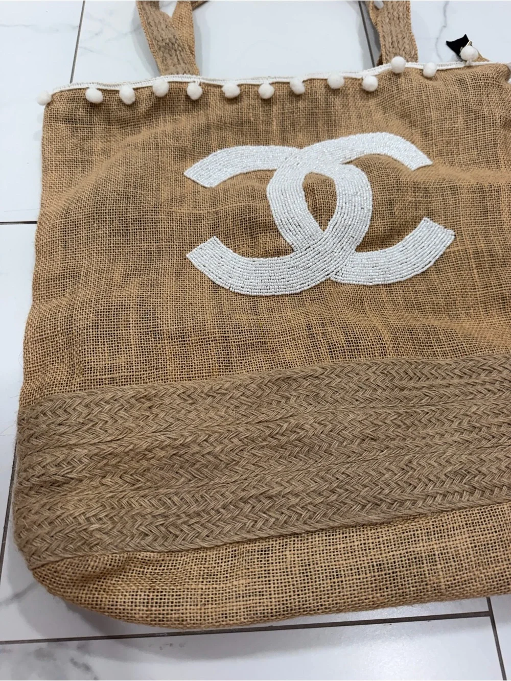 Woven Beach Tote Bag